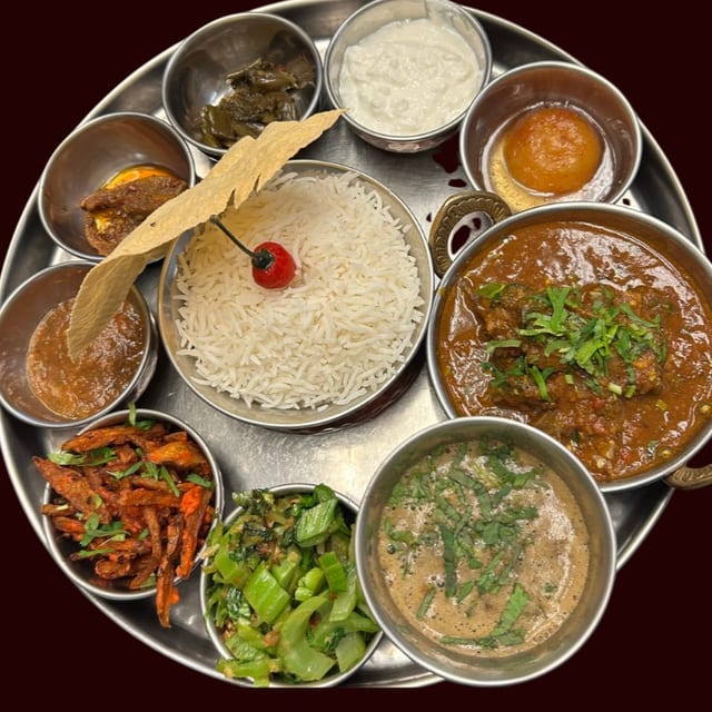Local Chicken Thali.