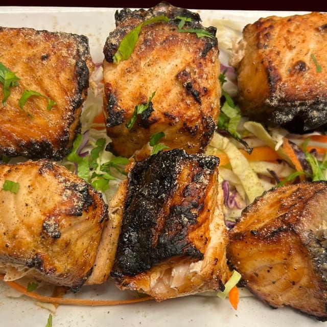 Grilled Salmon.