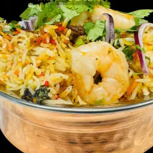 Shrimp Biryani.