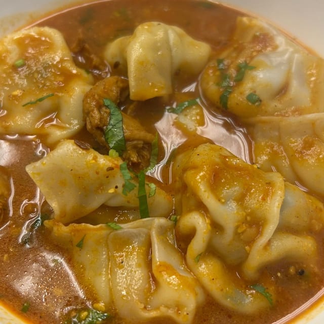 Chicken Jhol Momo.